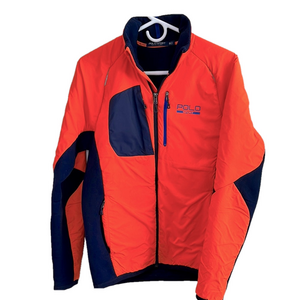 POLO by Ralph Lauren Men's Size Small Hybrid Orange Navy Jacket